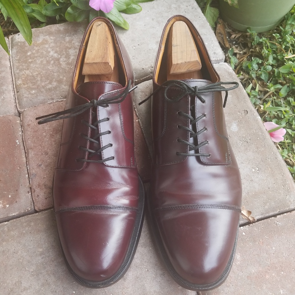 Cole Haan Cordovan Leather Cap Toe Shoes Size 11 D